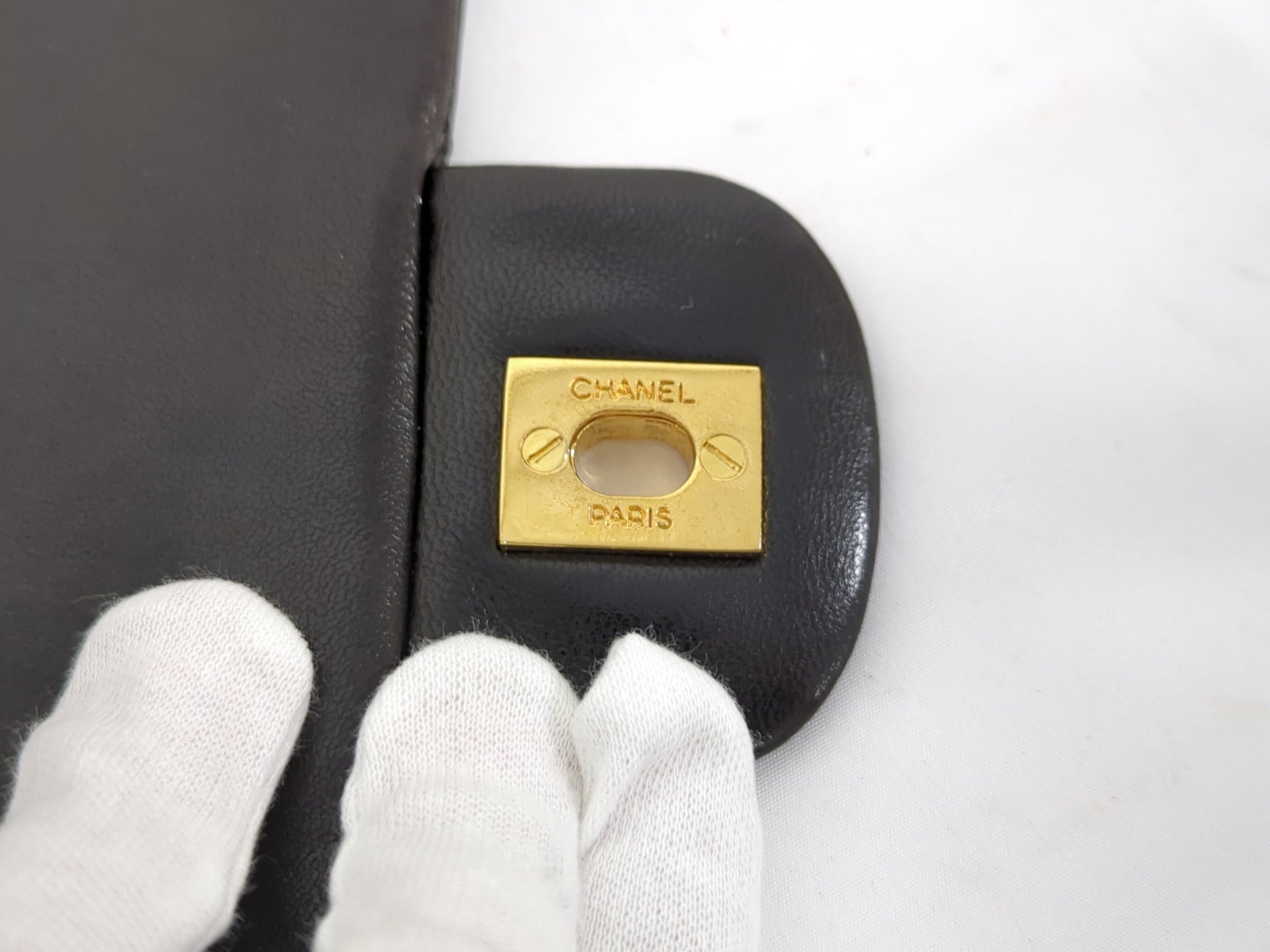 CHANEL Lambskin Double Flap Shoulder Bag, No. 2
