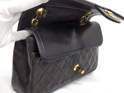 CHANEL Lambskin Double Flap Shoulder Bag, No. 2
