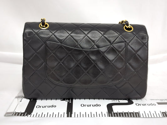 CHANEL Lambskin Double Flap Shoulder Bag, No. 2