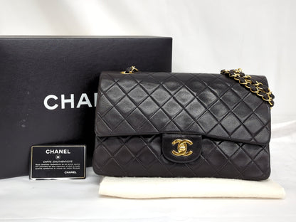 CHANEL Lambskin Double Flap Shoulder Bag, No. 2