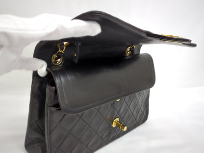 CHANEL Lambskin Double Flap 25 No. 2 Shoulder Bag