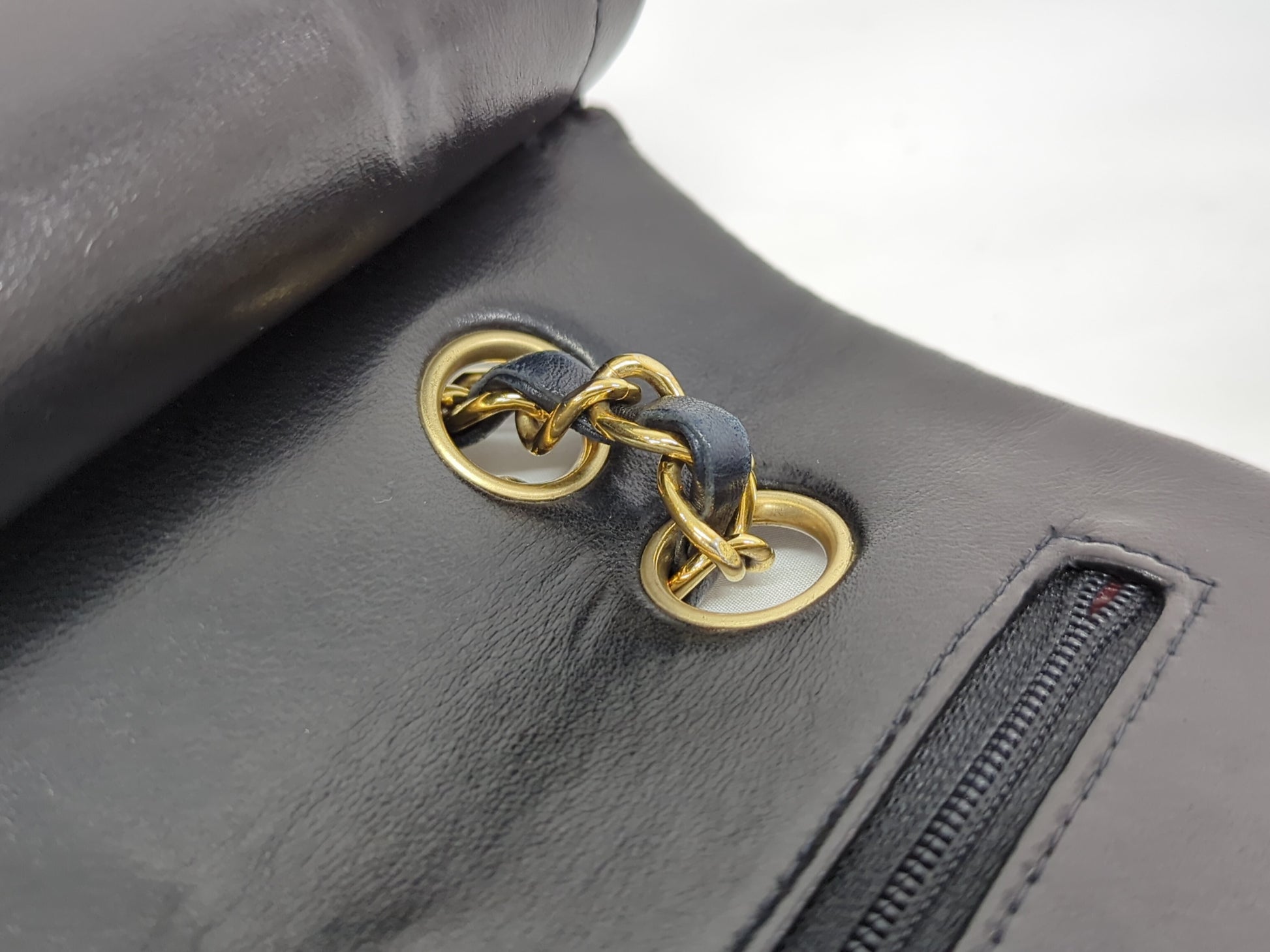 CHANEL Lambskin Double Flap 25 No. 8 Shoulder Bag