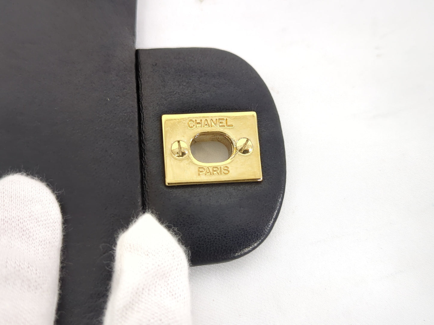 CHANEL Lambskin Double Flap 25 No. 8 Shoulder Bag