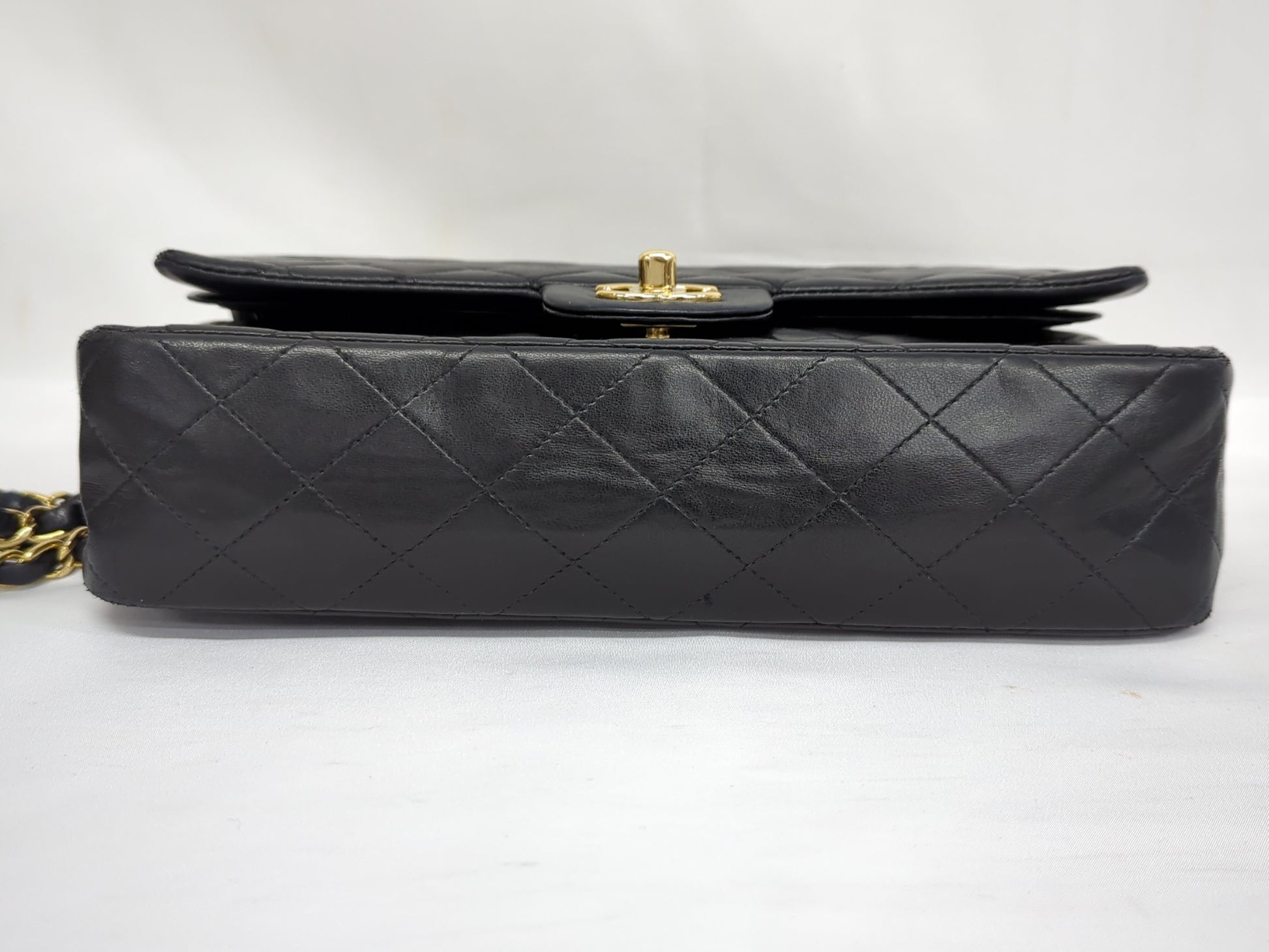 CHANEL Lambskin Double Flap 25 No. 8 Shoulder Bag