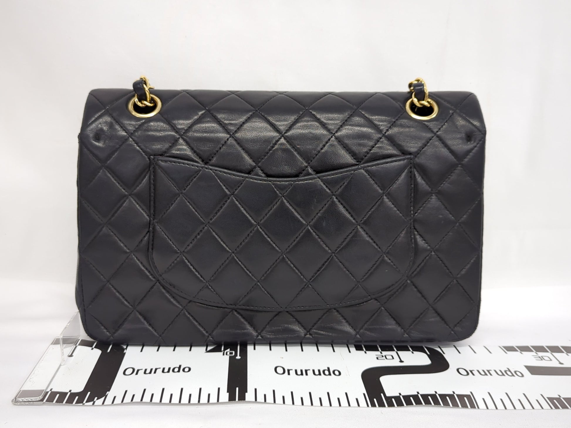 CHANEL Lambskin Double Flap 25 No. 8 Shoulder Bag