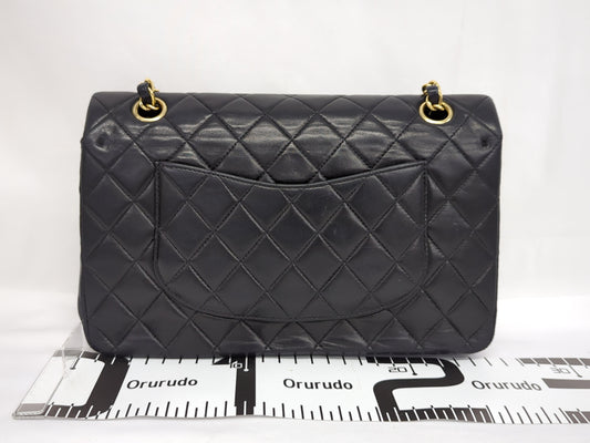 CHANEL Lambskin Double Flap 25 No. 8 Shoulder Bag