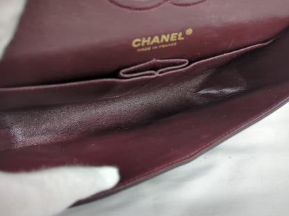 CHANEL Lambskin Double Flap 25 No. 8 Shoulder Bag