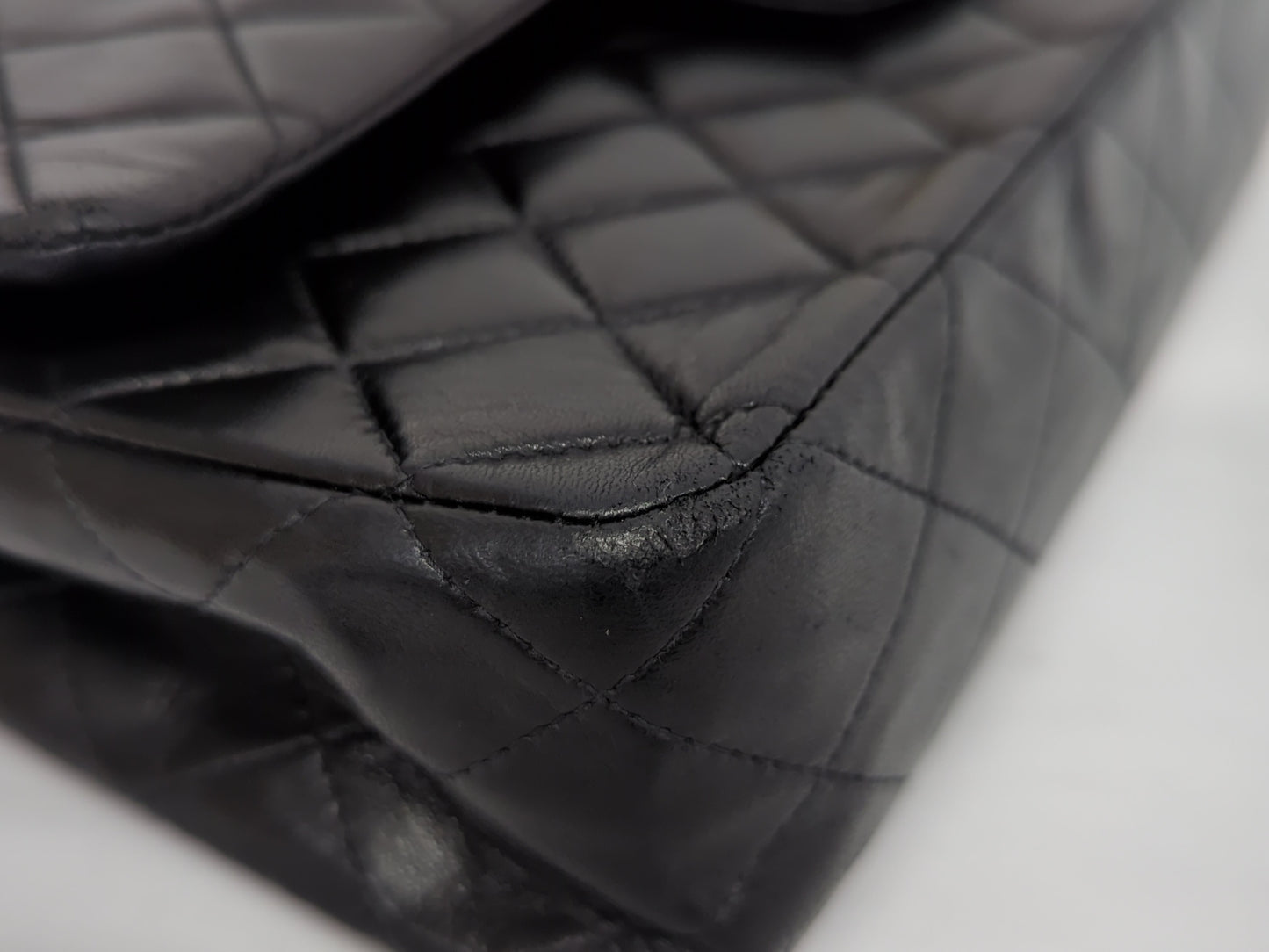 CHANEL Lambskin Double Flap 25 No. 8 Shoulder Bag