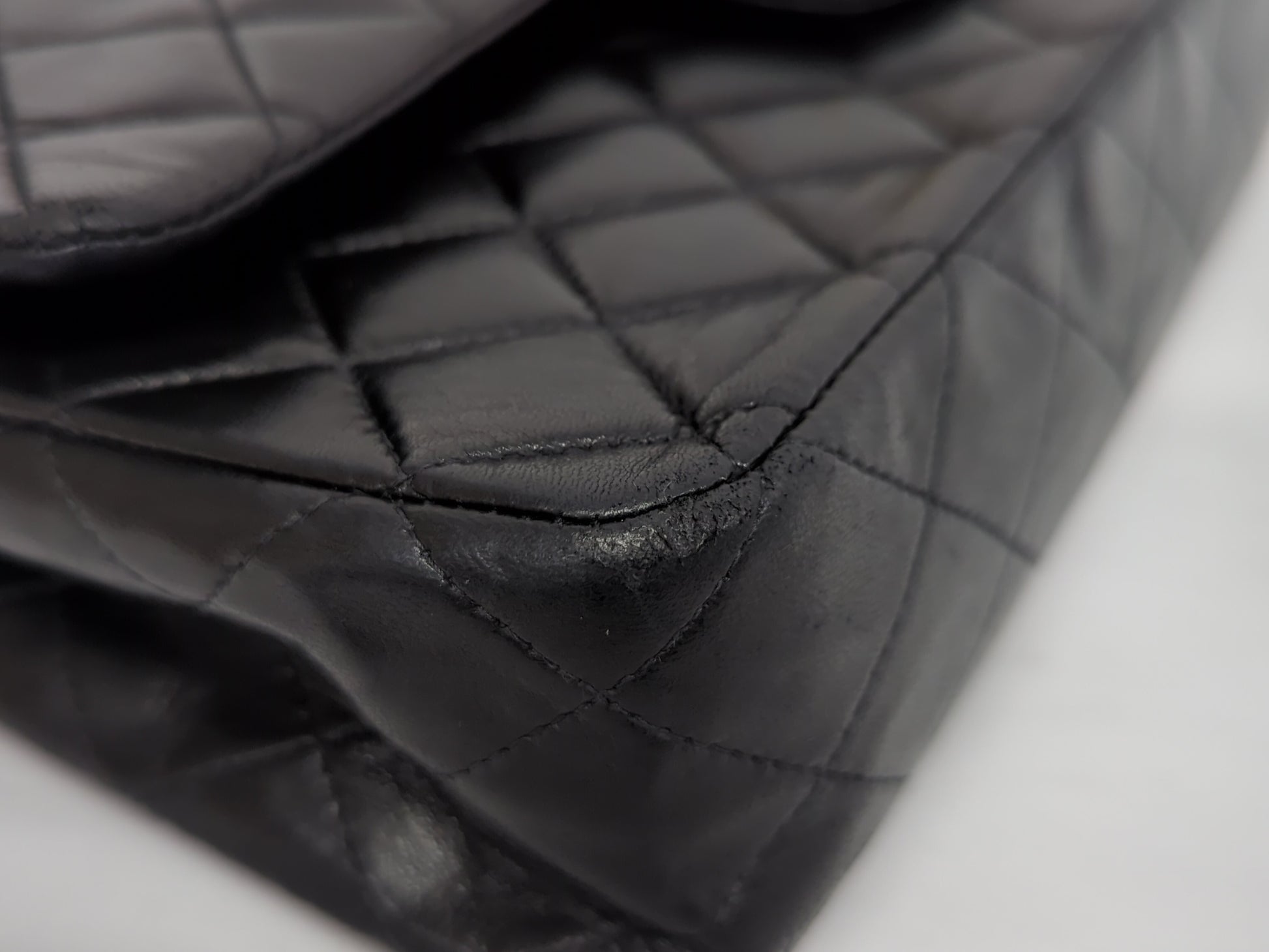 CHANEL Lambskin Double Flap 25 No. 8 Shoulder Bag