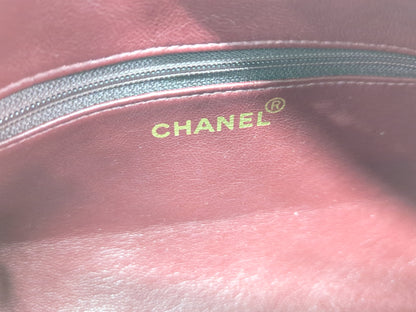CHANEL Cylindrical Chain Boston Bag, Black, No. 1, Shoulder Bag