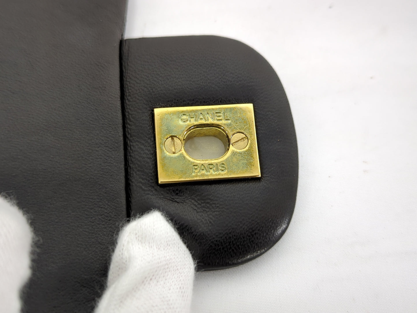 CHANEL Lambskin Double Flap 23 No. 3 Shoulder Bag
