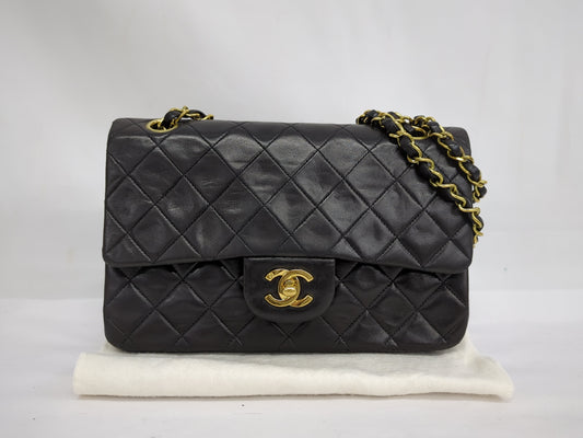 CHANEL Lambskin Double Flap 23 No. 3 Shoulder Bag