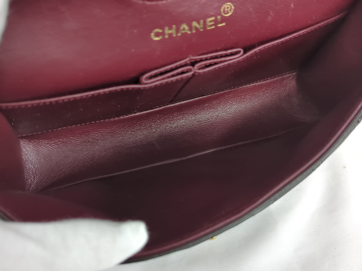 CHANEL Lambskin Double Flap 23 No. 3 Shoulder Bag