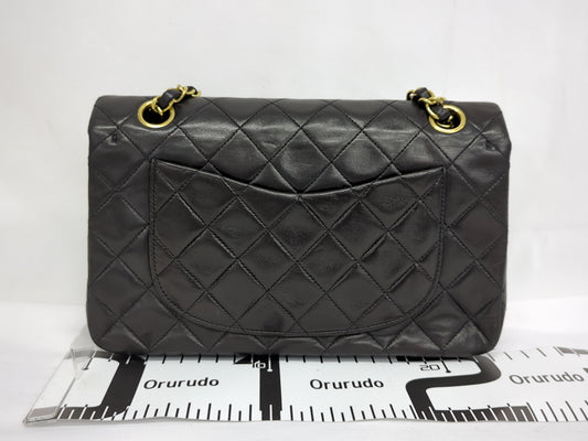 CHANEL Lambskin Double Flap 23 No. 3 Shoulder Bag