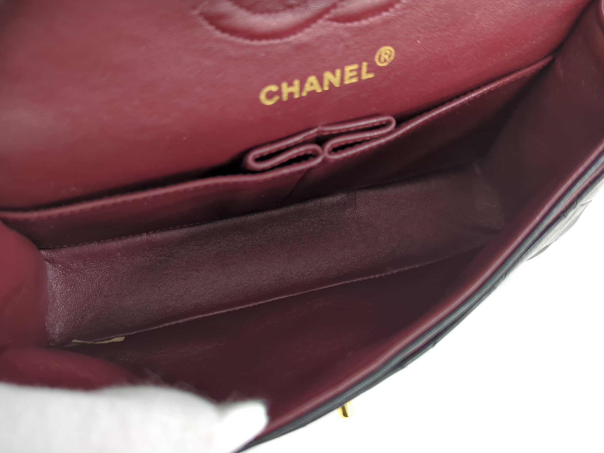 CHANEL Lambskin Double Flap 23 No. 1 Shoulder Bag