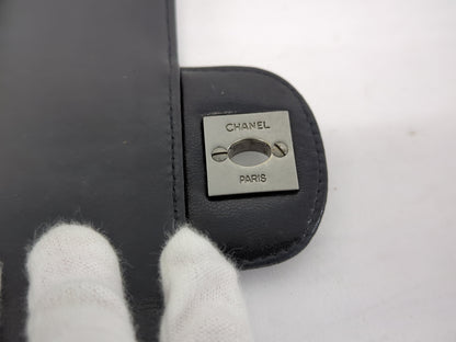 CHANEL Lambskin Chocolate Bar Chain Shoulder Bag with Silver Hardware, No. 6