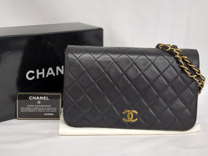 CHANEL Lambskin Push Lock Chain Shoulder Bag, No. 2