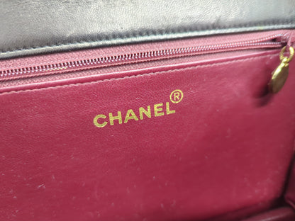 CHANEL Lambskin Push Lock Chain Shoulder Bag, No. 2