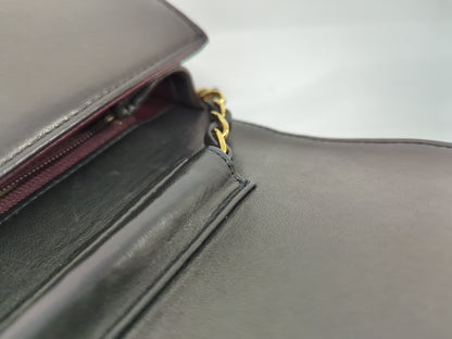 CHANEL Lambskin Push Lock Chain Shoulder Bag, No. 2