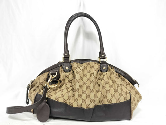 GUCCI GG Canvas Gucci Shoulder Bag