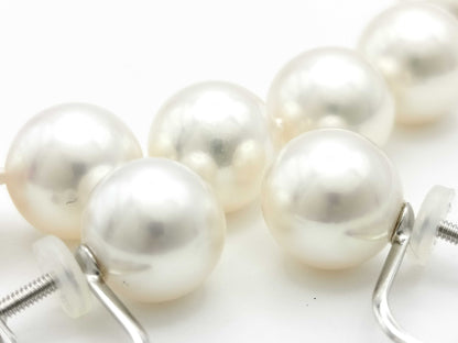 Akoya pearls, diameter approx. 9.0-9.5mm, silver, 51.4g / Akoya pearls, diameter approx. 9.0-9.5mm, 18K white gold, 3.1g Other accessories 