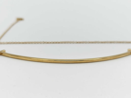 Tiffany & Co. T Smile Large Au750 3.7g Necklace 