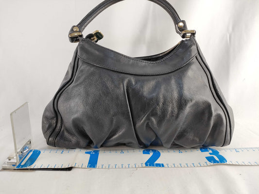 GUCCI One-Shoulder Black Leather Shoulder Bag