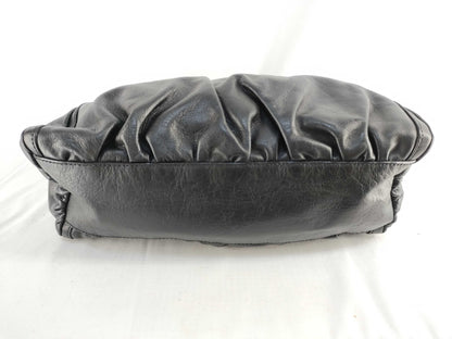 GUCCI One-Shoulder Black Leather Shoulder Bag