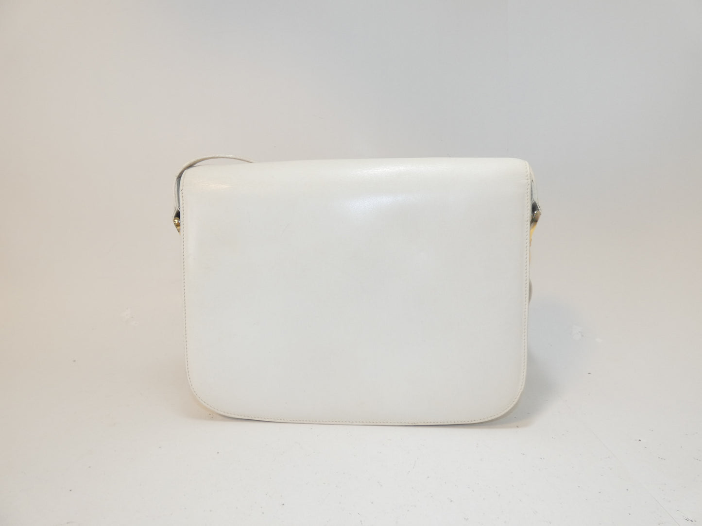 CELINE Leather GP Hardware Shoulder Bag