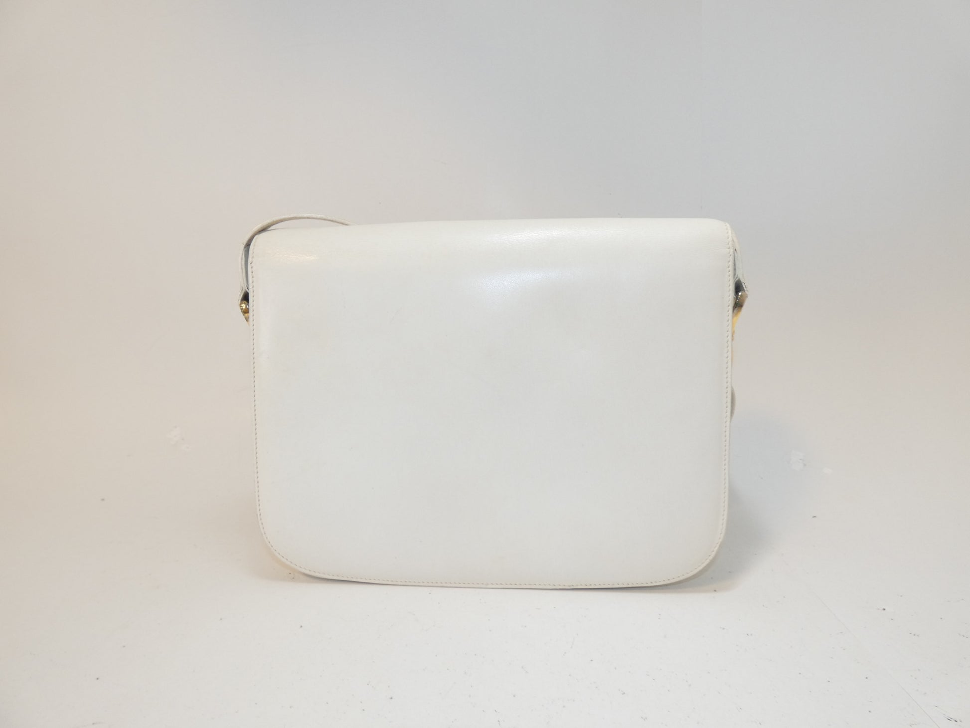CELINE Leather GP Hardware Shoulder Bag