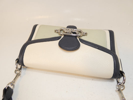 COACH Triple-Color Leather Belt One-Hand Shoulder Bag