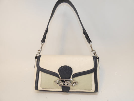 COACH Triple-Color Leather Belt One-Hand Shoulder Bag