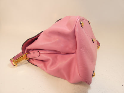 Miu Miu 2-way leather pink handbag