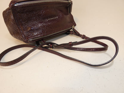GIVENCHY Leather Bordeaux Shoulder Bag