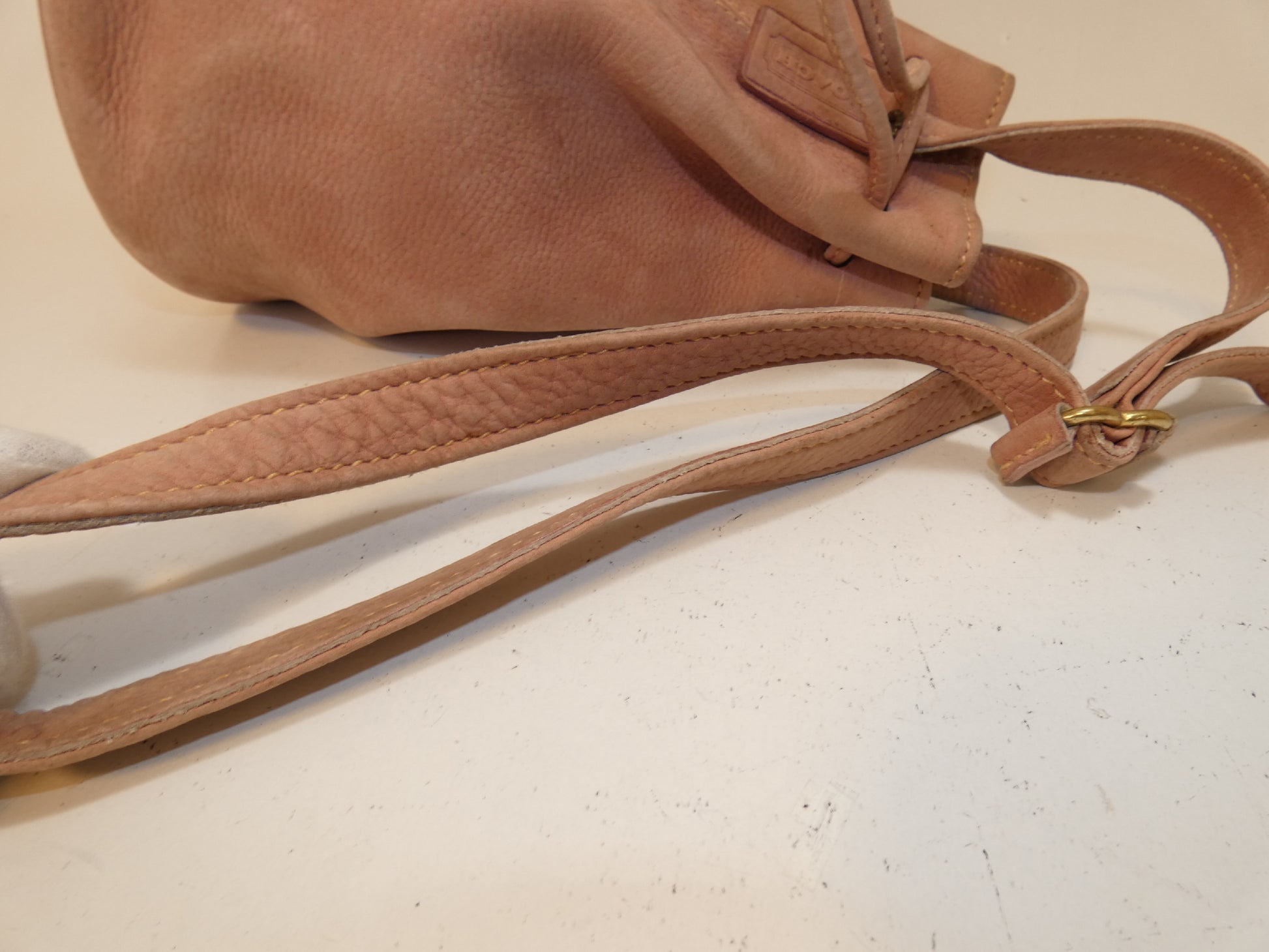 COACH suede drawstring shoulder bag