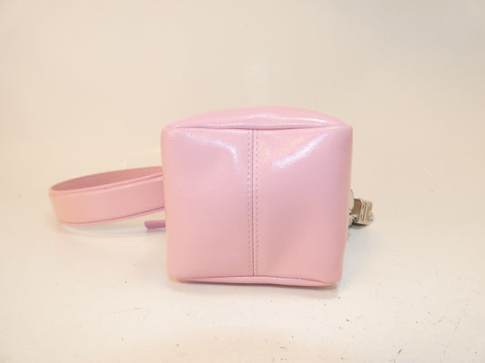 GIVENCHY logo embossed leather chain shoulder bag