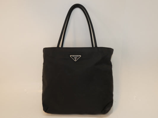 PRADA nylon black handbag