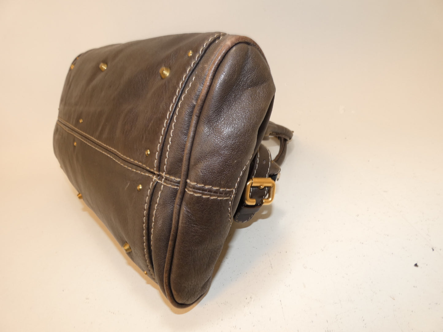 Chloe Paddington Leather Dark Brown Handbag