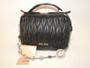 Miu Miu Matelasse Black Vanity Hand Shoulder Bag