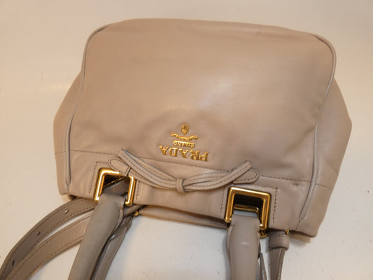 PRADA 2-way Ribbon Leather Hand Shoulder Bag