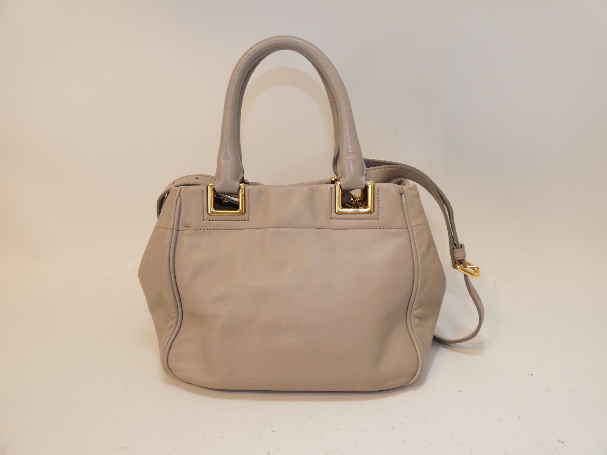PRADA 2-way Ribbon Leather Hand Shoulder Bag