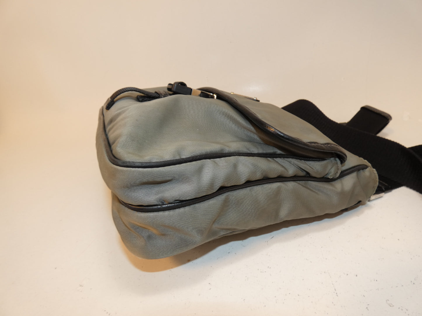 PRADA Saffiano nylon shoulder bag with mini pouch