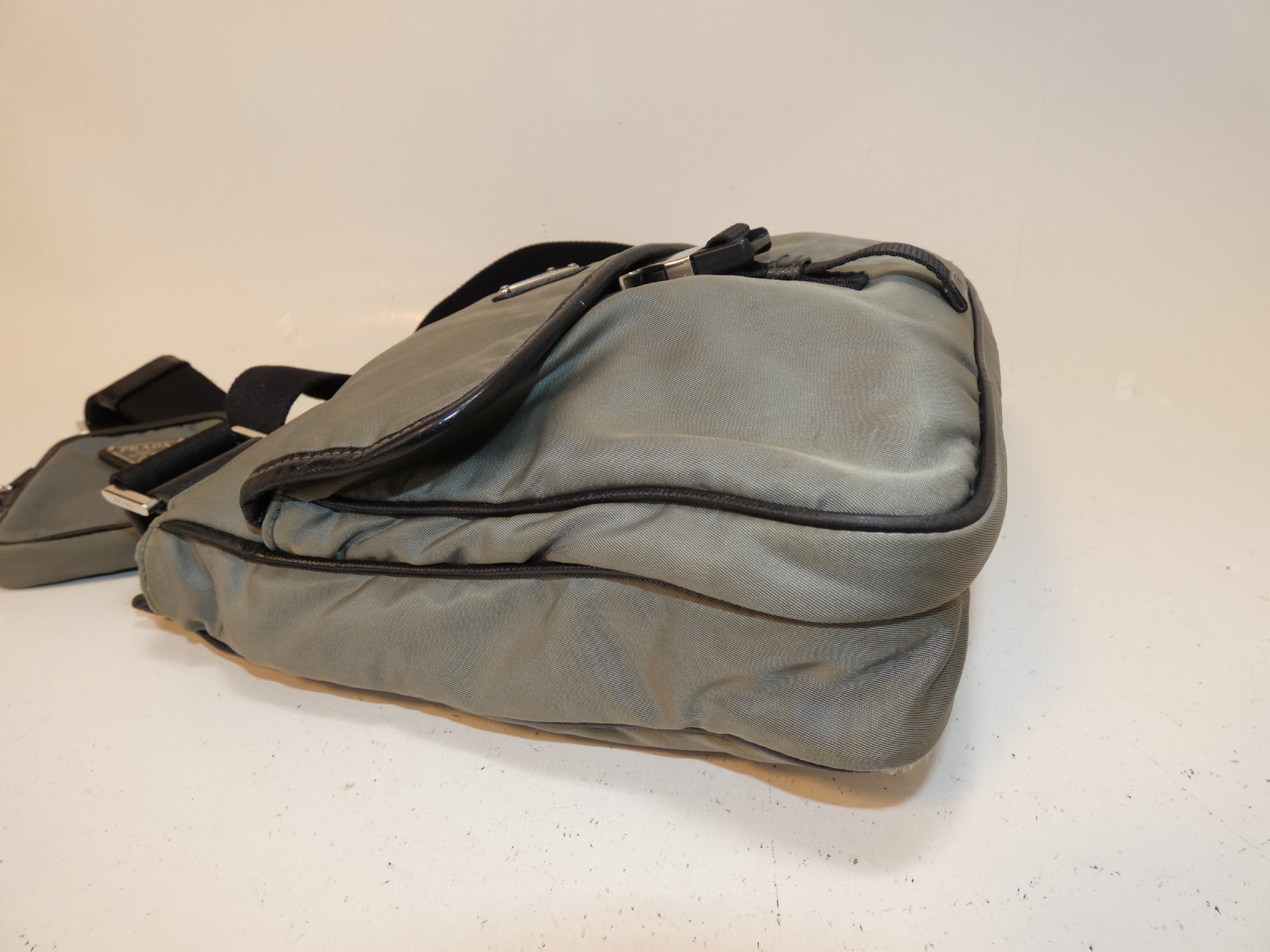 PRADA Saffiano nylon shoulder bag with mini pouch