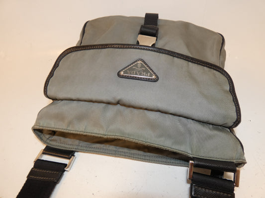 PRADA Saffiano nylon shoulder bag with mini pouch