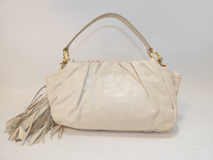 PRADA 2-way Leather Fringe Hand Shoulder Bag