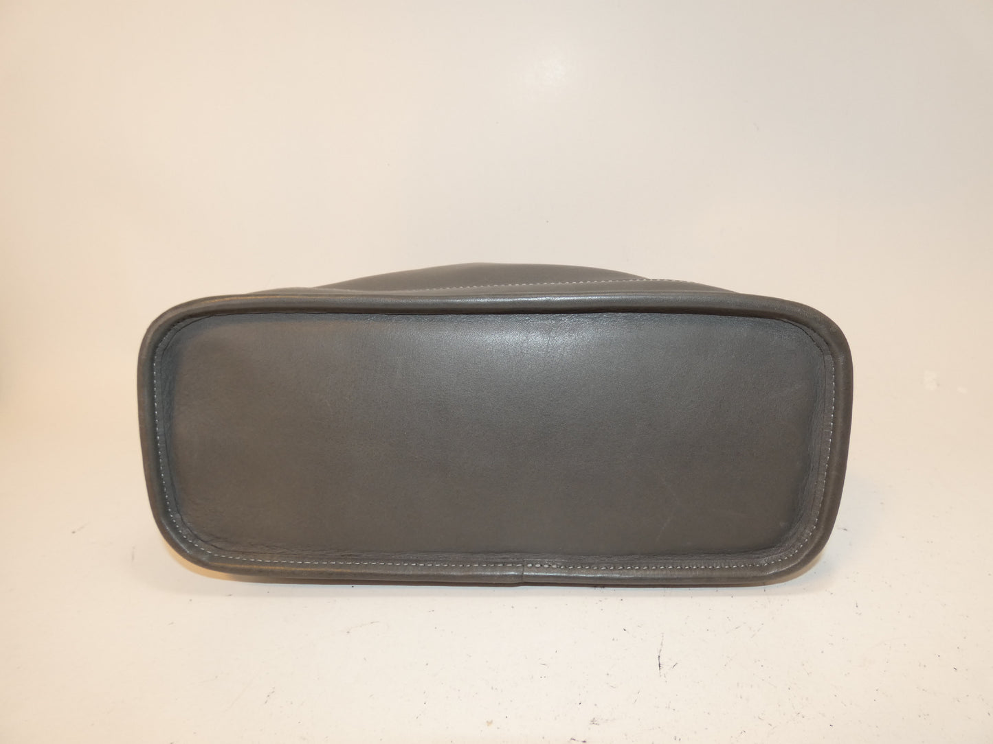 COACH All Leather Gray Handbag