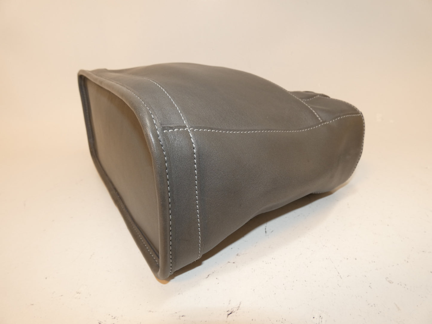 COACH All Leather Gray Handbag