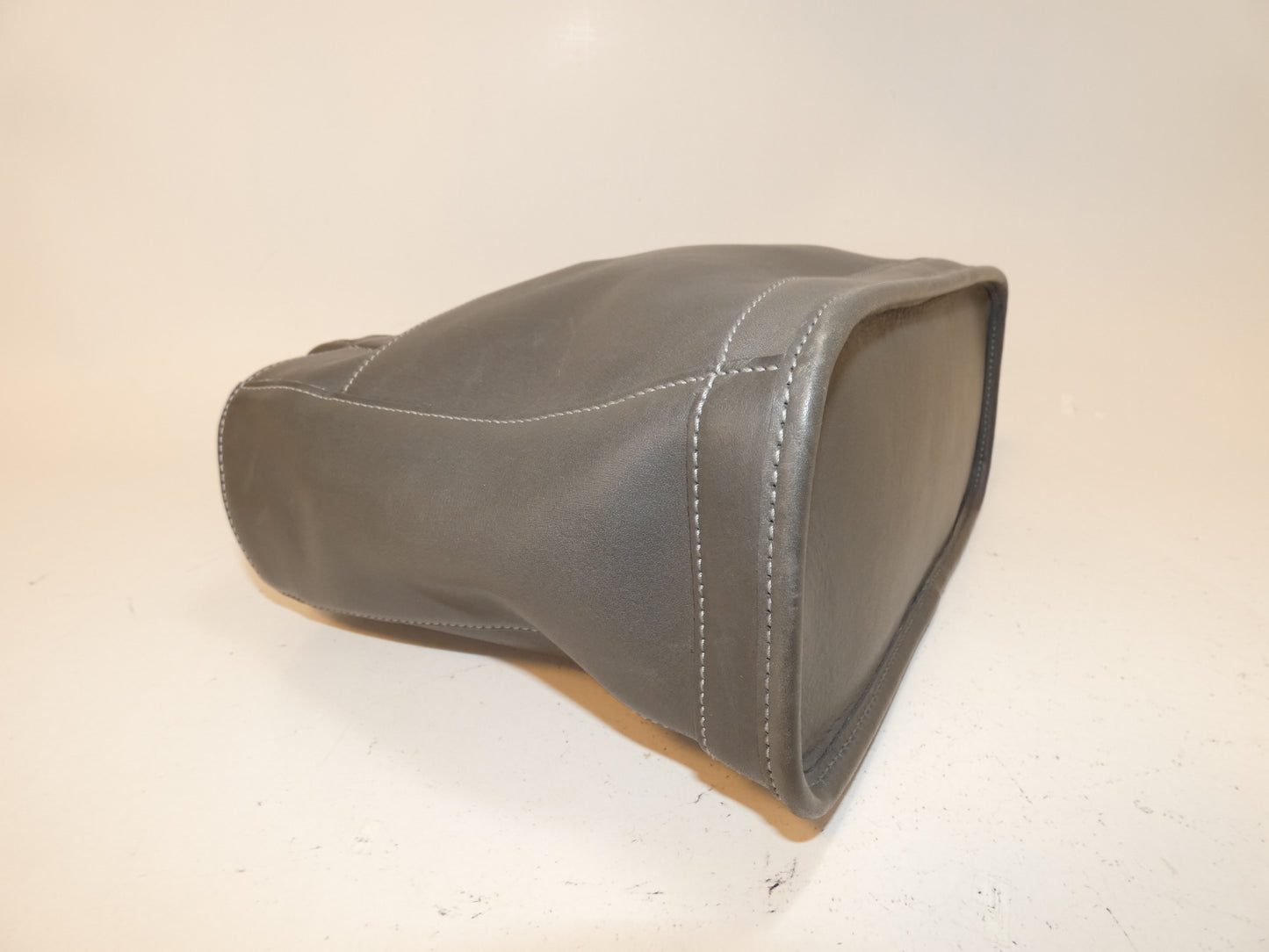 COACH All Leather Gray Handbag