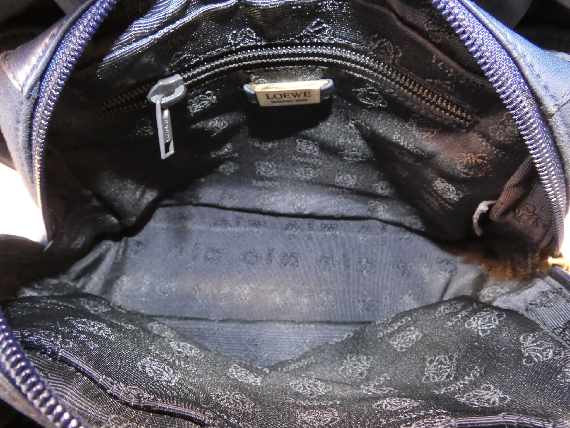LOEWE Anagram Suede Shoulder Bag