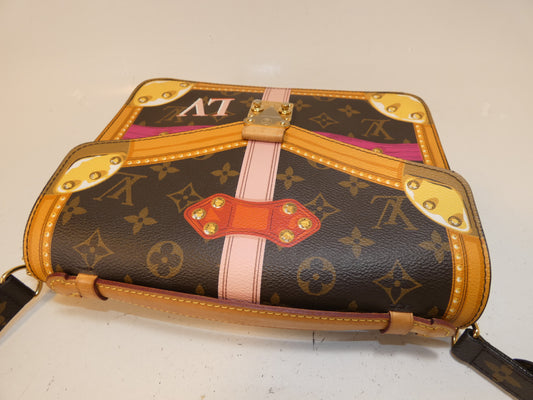 LOUIS VUITTON 2-way Summer Trunk Monogram Hand Shoulder Bag